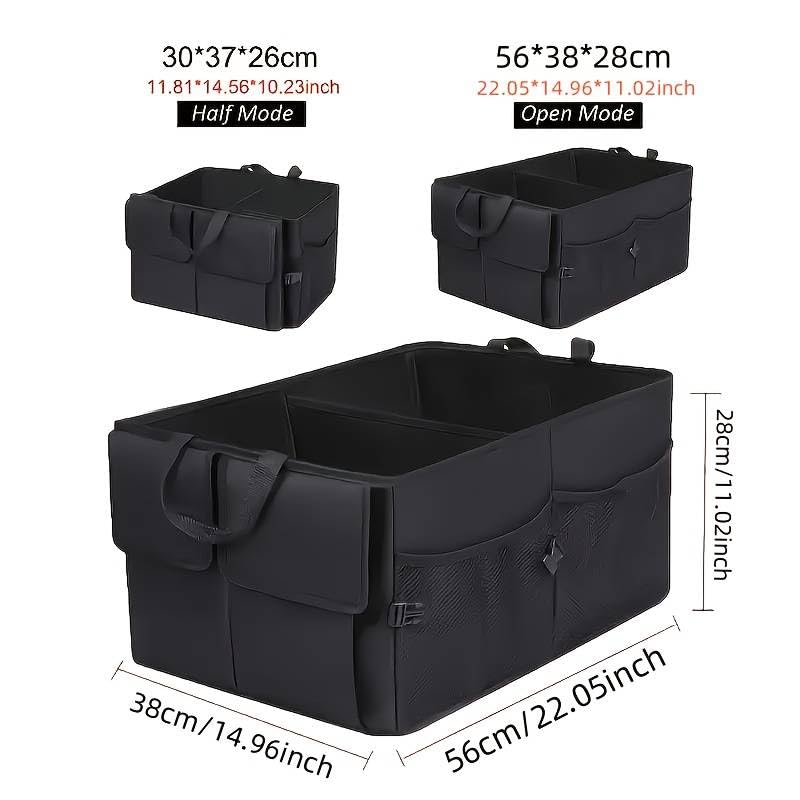 Premium Collapsible Car Trunk Organizer | Durable Multi-Section Vehicle Storage
