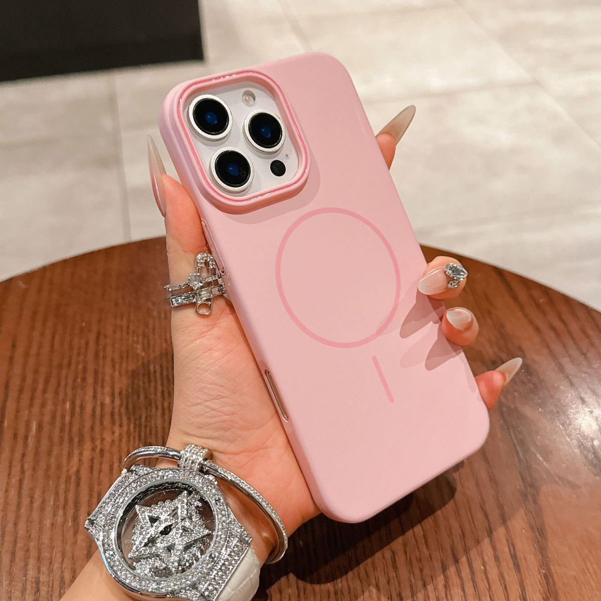 Luxury Ultra-Thin PC Hard Magnetic Matte Back Cover for iPhone