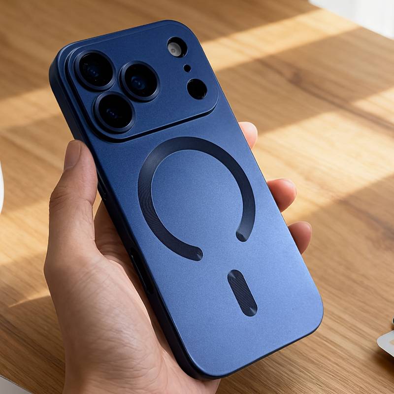 Luxury Matte Magnetic Case for iPhone 17 Pro Wireless Charging Compatible