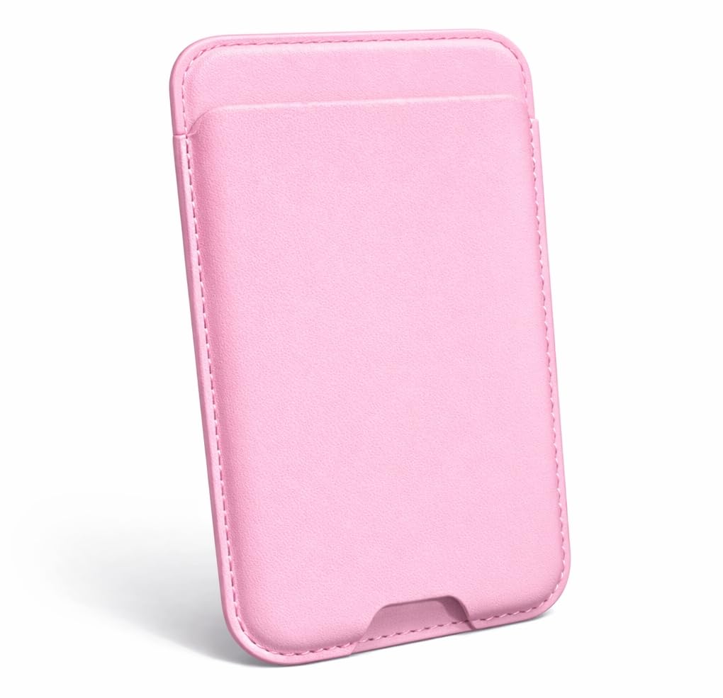 Slim Leather Magnetic Card Holder Wallet Case for MagSafe Compatible iPhones | with 3-Card Slot