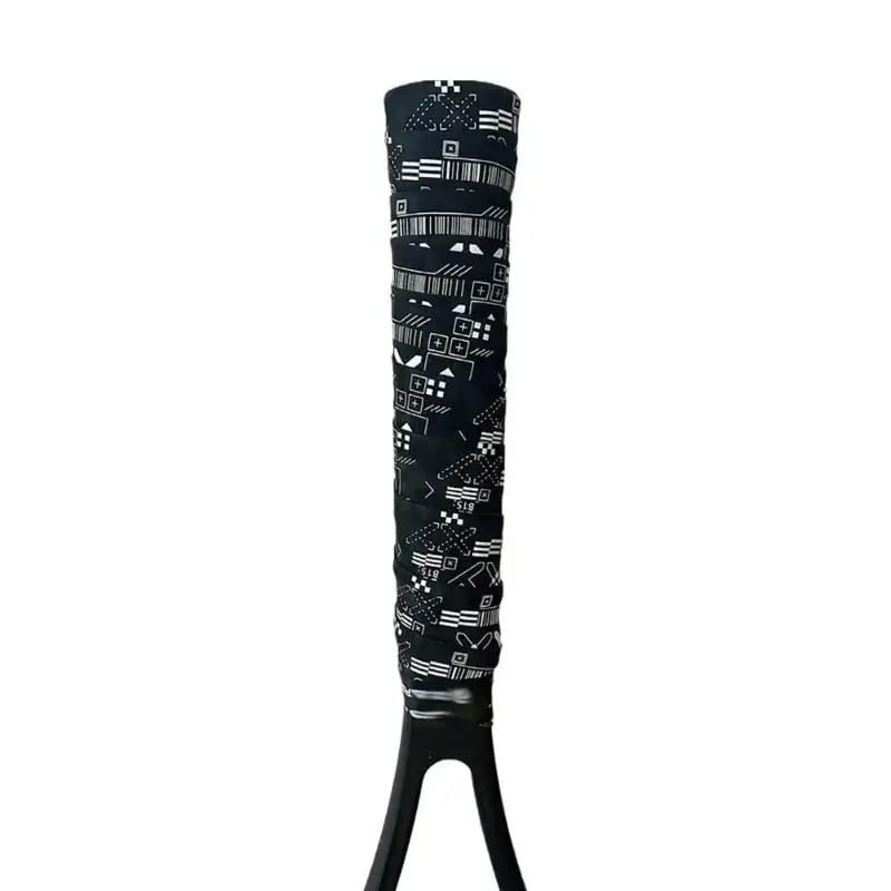2 Racket OverGrip Tape ((1 White + 1 Black)) | Anti-Slip | Absorbs Sweat | Used for Tennis, Squash, Fishing, and Badminton.