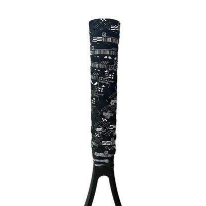 2 Racket OverGrip Tape ((1 White + 1 Black)) | Anti-Slip | Absorbs Sweat | Used for Tennis, Squash, Fishing, and Badminton.