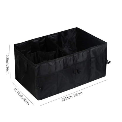 Premium Collapsible Car Trunk Organizer | Durable Multi-Section Vehicle Storage