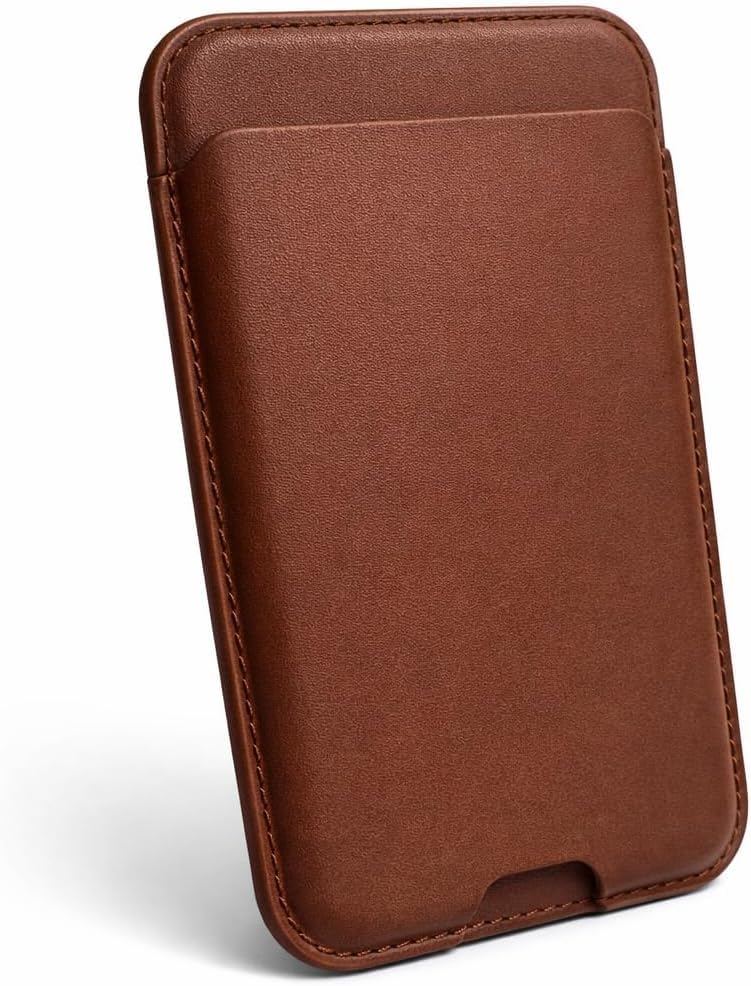 Slim Leather Magnetic Card Holder Wallet Case for MagSafe Compatible iPhones | with 3-Card Slot