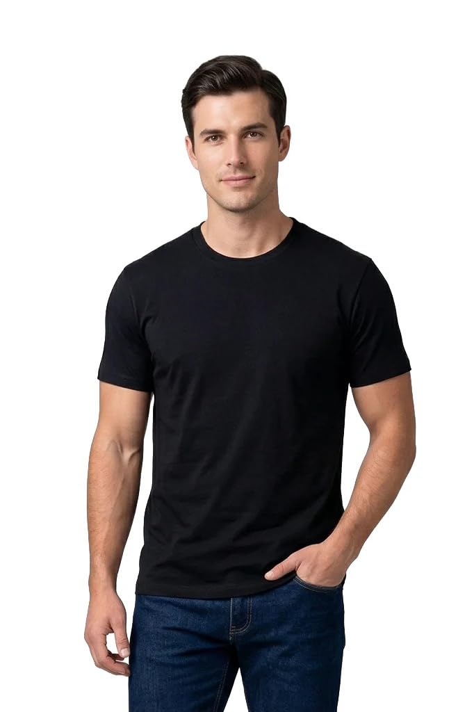 [Jil] Mens Short Sleeve T-Shirt made with 100% Egyptian Cotton
