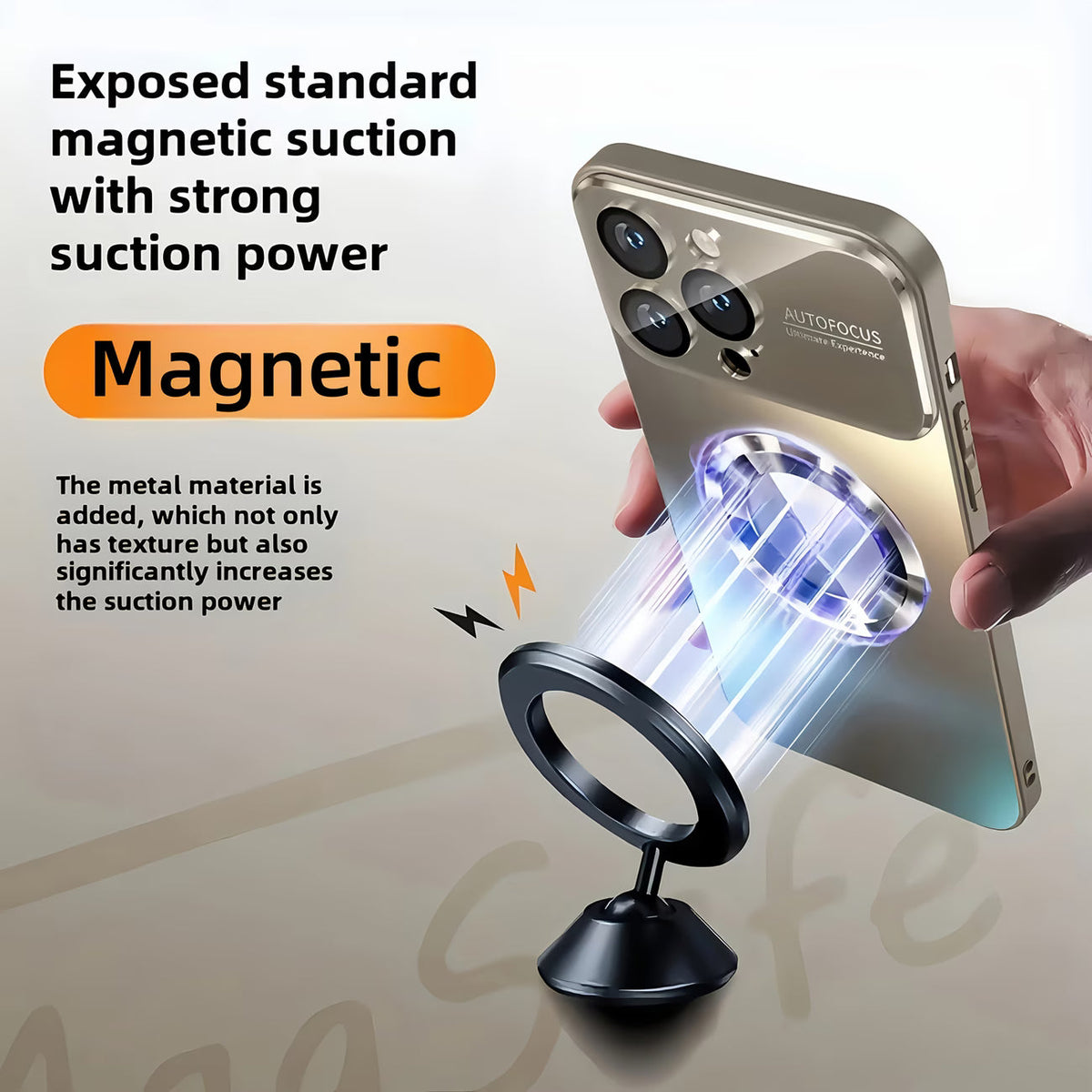 Purple Ultra‑Thin Magnetic Case - iPhone 14 Pro Max w/ Acrylic 2‑in‑1 Lens Cover