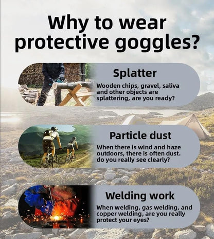Sports & Safety Glasses | Protective PC Dustproof Anti-Impact Goggles