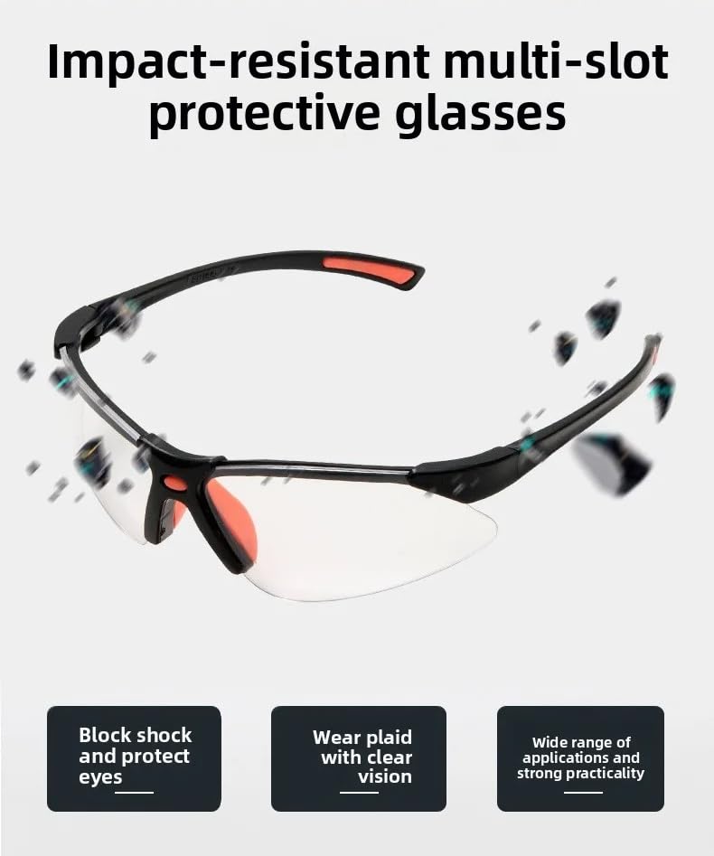 Sports & Safety Glasses | Protective PC Dustproof Anti-Impact Goggles