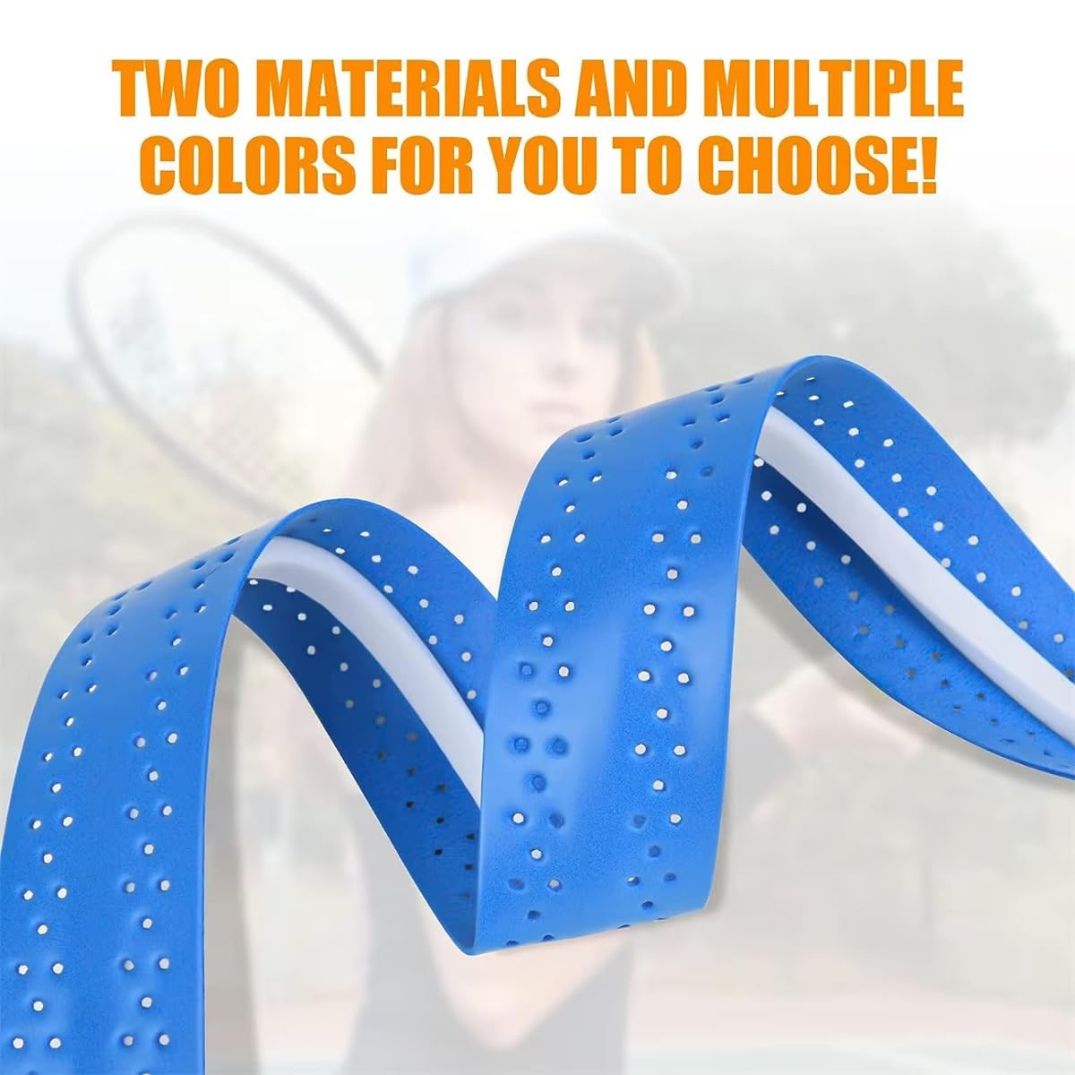 6-Pack Perforated Anti-Slip Racket Overgrips | Super Absorbent Overgrip Tape
