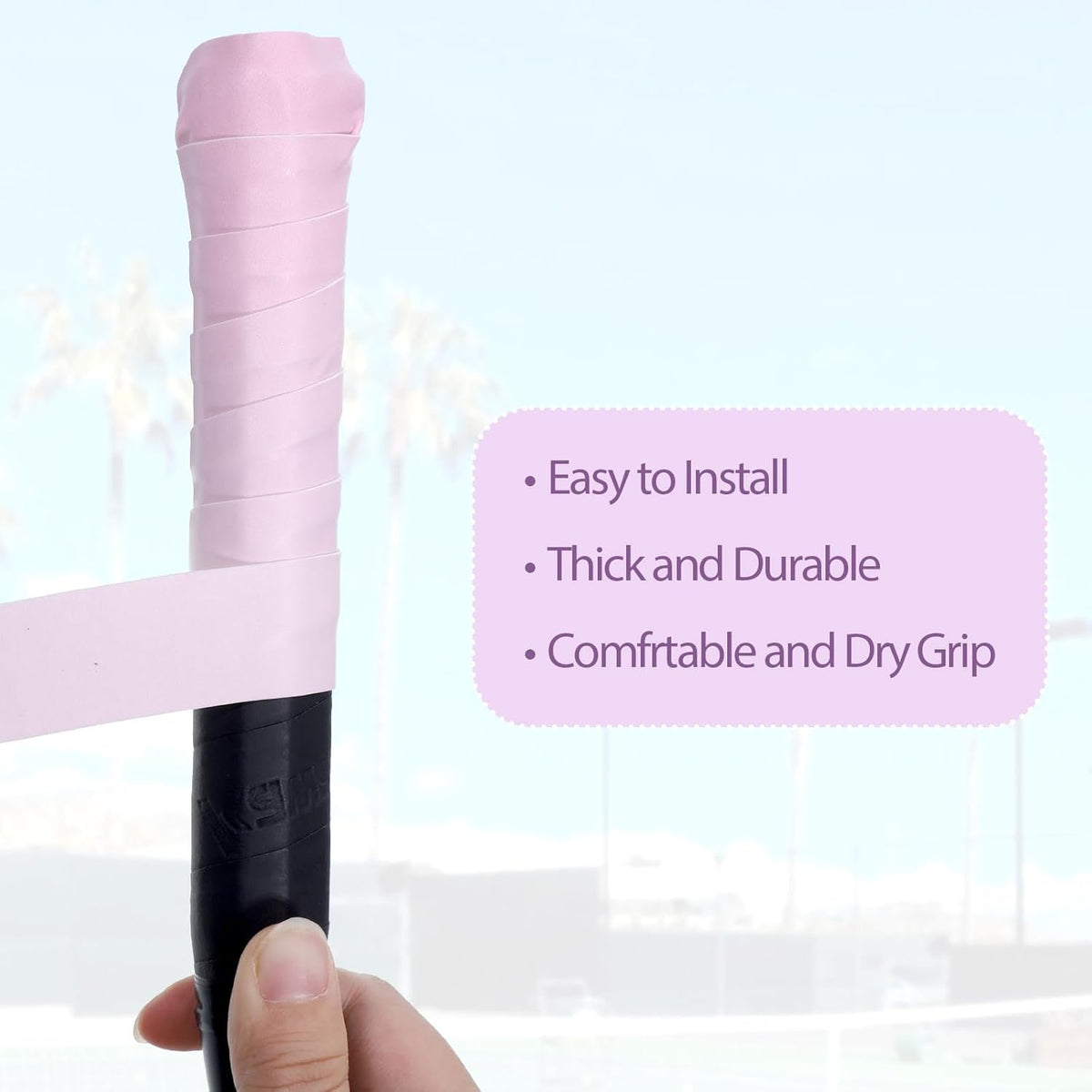 12PCS Gradient Color Racket Overgrip Tapes | Anti-Slip Sweatband for Rackets