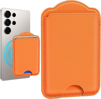 Magnetic Card Holder | Compatible with Magsafe Wallet | for Samsung Galaxy A23 S24 Ultra N52 | Fits 3 Cards