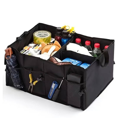 Premium Collapsible Car Trunk Organizer | Durable Multi-Section Vehicle Storage