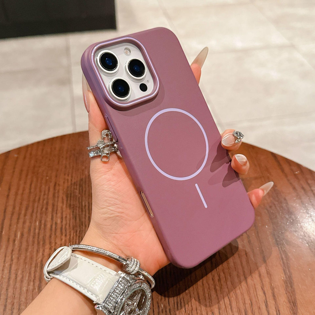 Luxury Ultra-Thin PC Hard Magnetic Matte Back Cover for iPhone