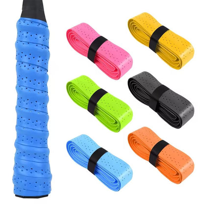 6-Pack Perforated Anti-Slip Racket Overgrips | Super Absorbent Overgrip Tape